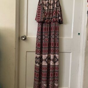 WISP Red and Black Patterned Garment